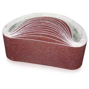 Customizable super wide abrasive sanding paper belts for metal or wood working