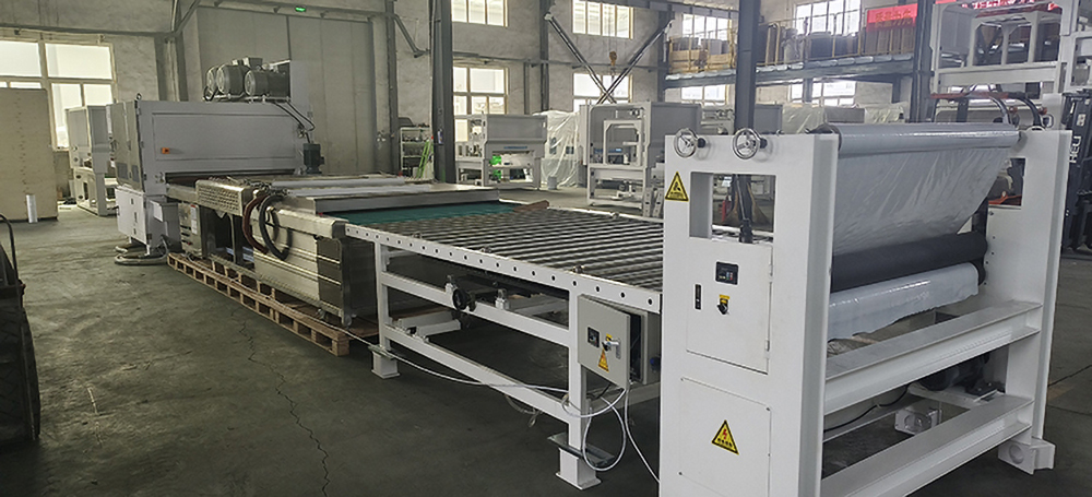 Stainless steel plate polishing line