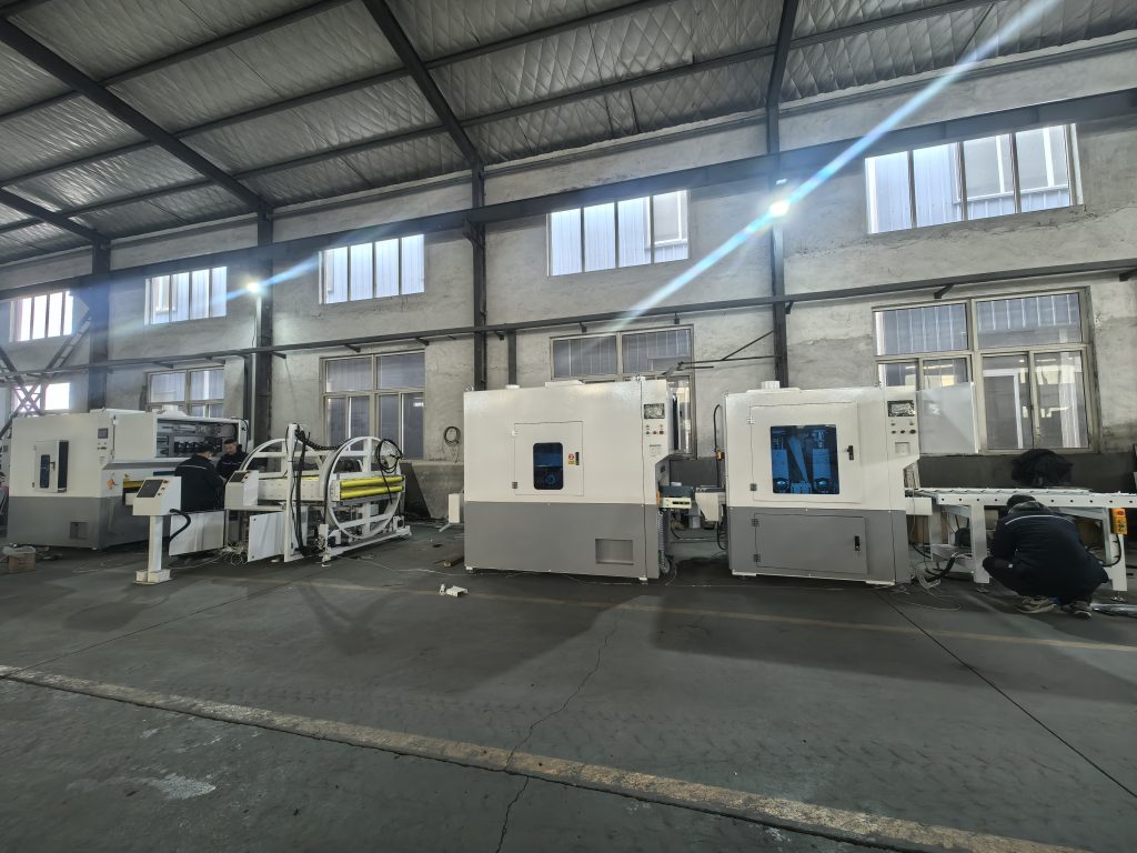 Double-sided chamfering deburring machine